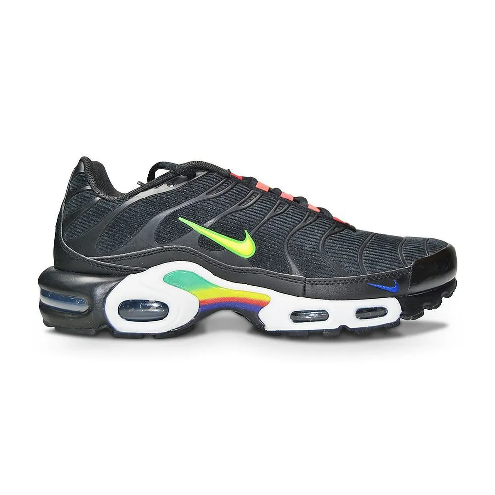 Running Shoes Flat Feet Mens Nike Tuned 1 Air Max Plus SE - DA5561 001 - Black Lemon Venom White
