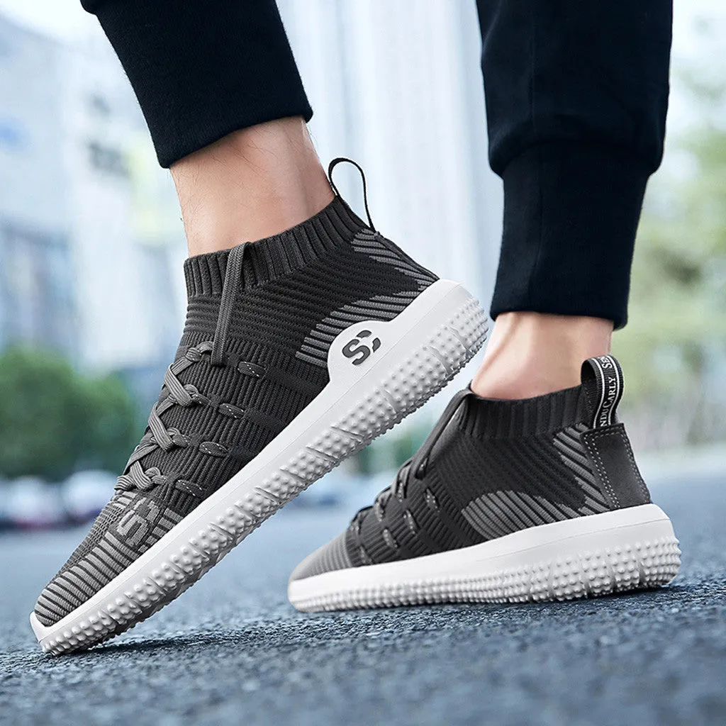 Men's Outdoor Mesh Breathable Running Shoes Non-Slip Keds Sneakers