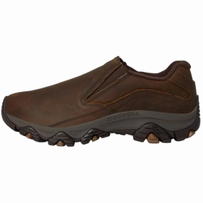 Dicks Sporting Goods Hiking Boots Merrell Men's Moab Adventure 3 Earth Wide Width, Leather Moccasin Hiking Shoes