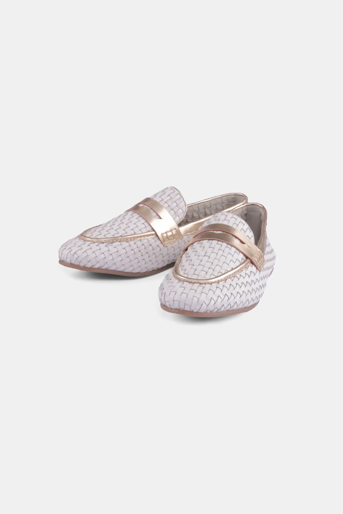 New Loafers Miso Loafers - White   Light Gold
