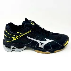Women's Crazyflight Mid Volleyball Shoe Mizuno Wave Lightning Z Black Silver Yellow Womens Traction Volleyball Shoes