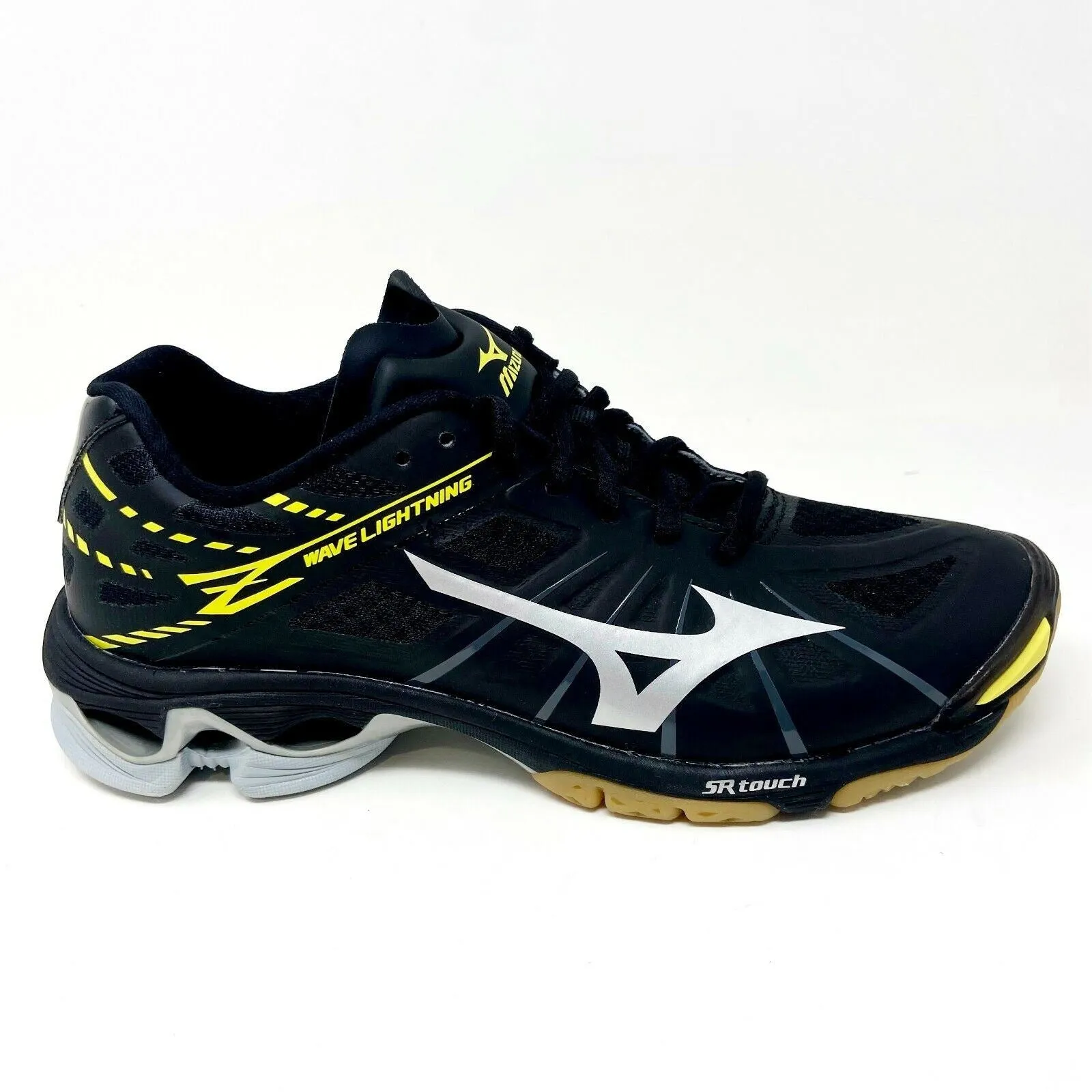 Volleyball Shoes With Arch Support Mizuno Wave Lightning Z Black Silver Yellow Womens Traction Volleyball Shoes