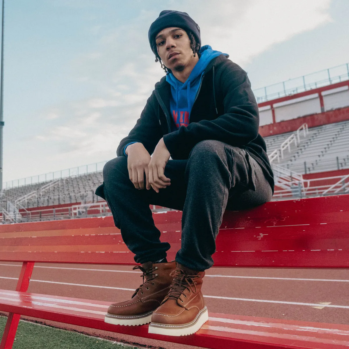 Warm Work Boots Moc-Toe 6" Steel Toe - Mens