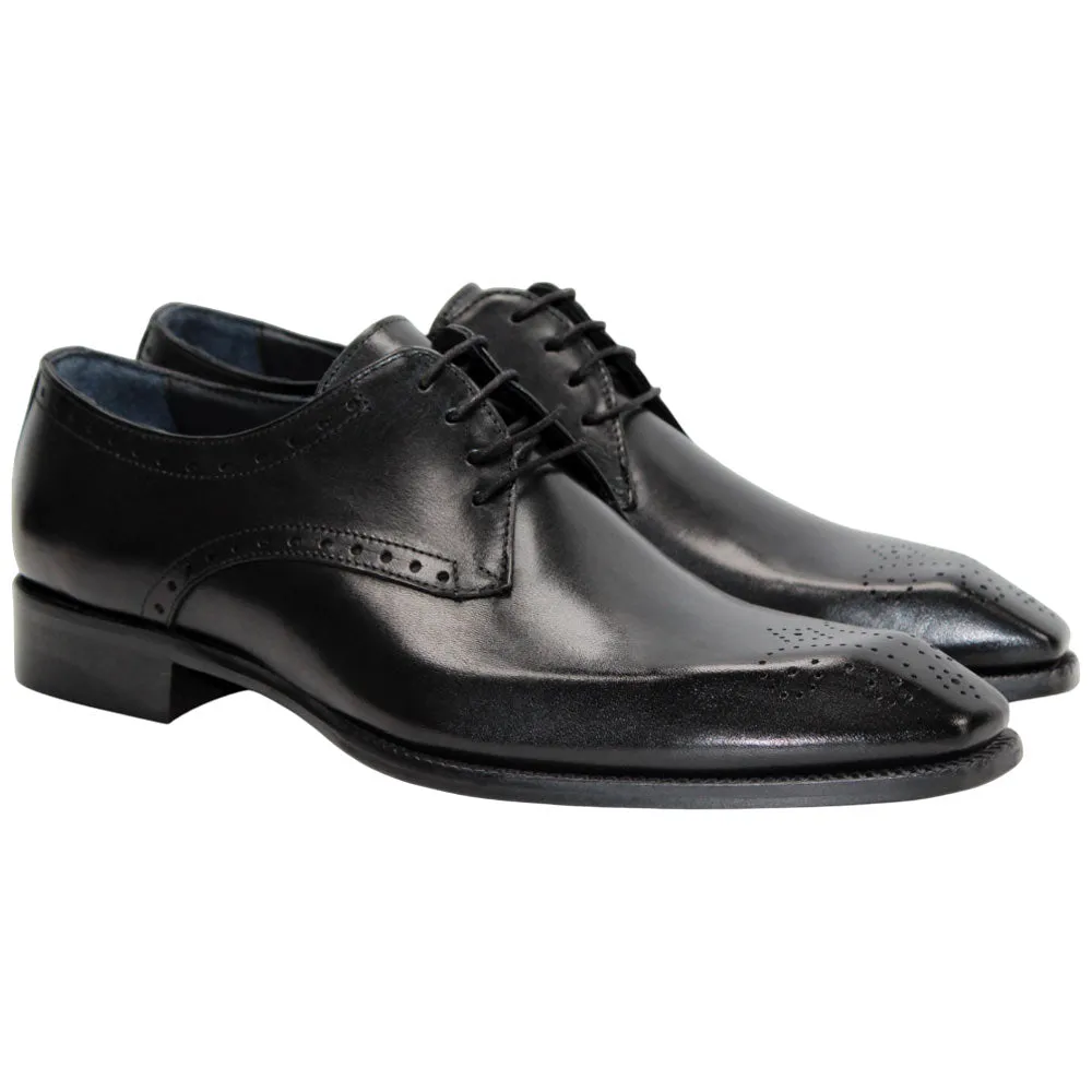 Sale Low Dunk Golf Duca Di Matiste Arpino Men's Oxford Black Calf-Skin Leather Shoes