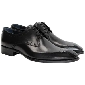 Sale Duca Di Matiste Arpino Men's Oxford Black Calf-Skin Leather Shoes