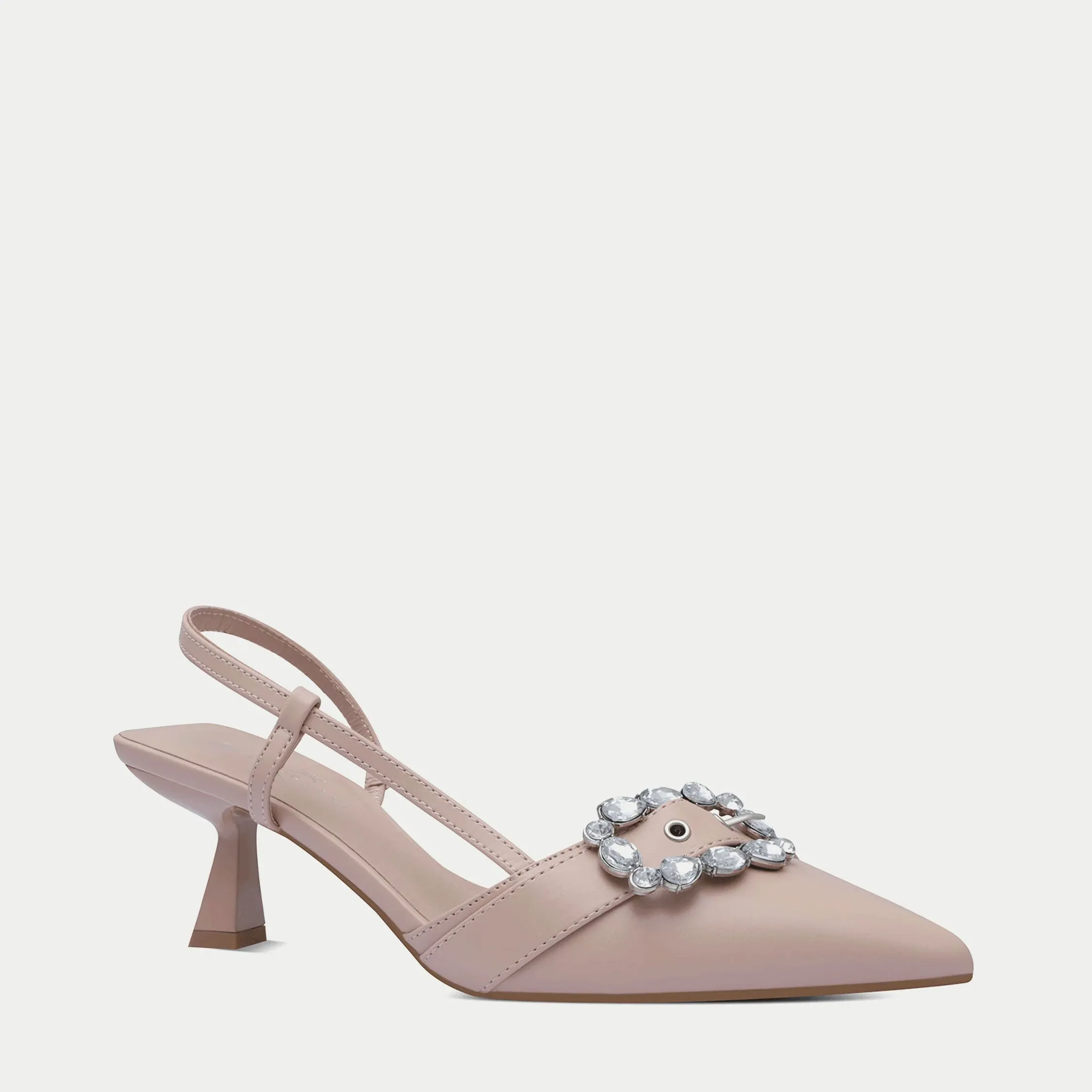 Medium Heel Platform Sandals MW1910-NUDE PINK