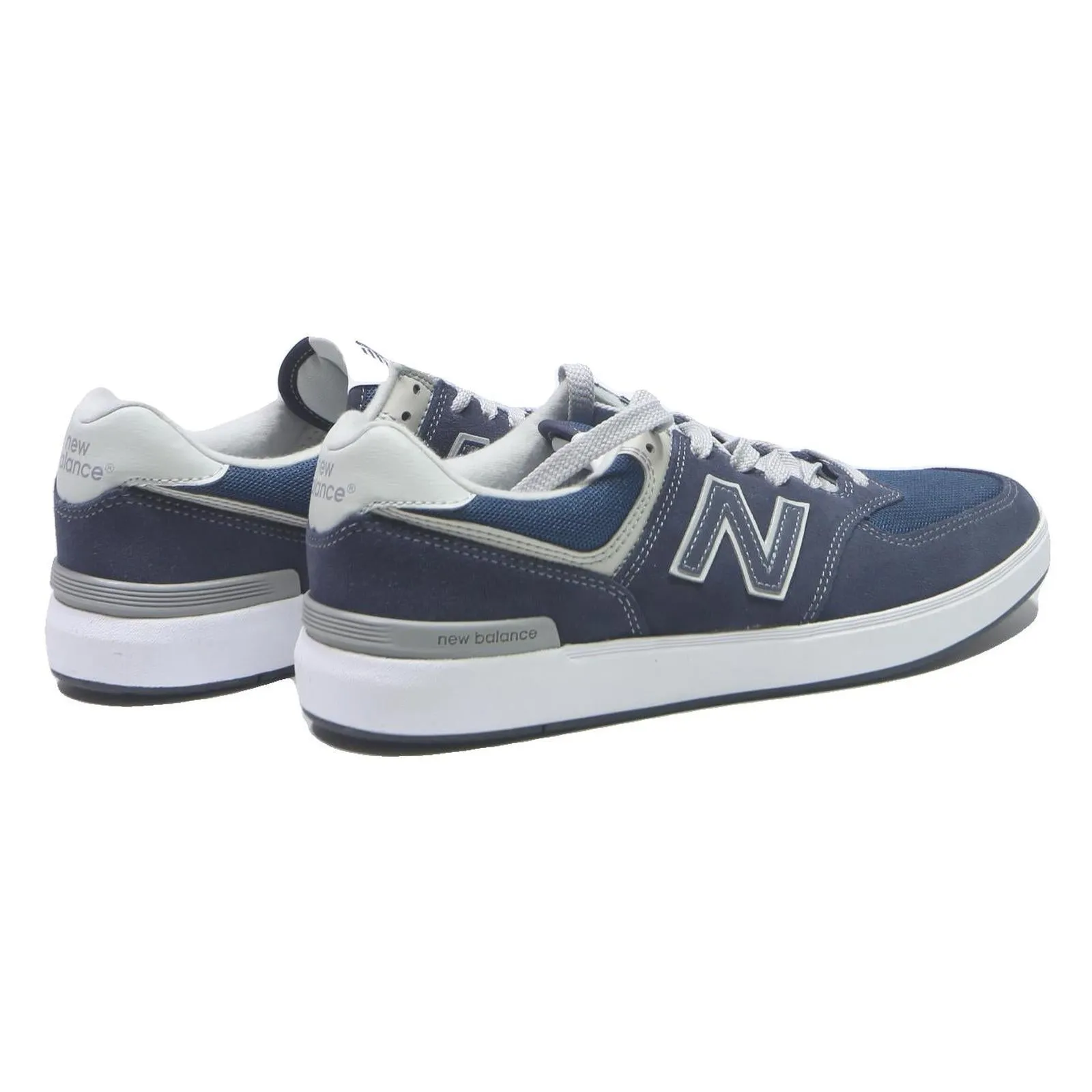 NEW BALANCE Classic Mens Low Top Trainers Blue Synthetic UK 7.5 Comfortable Business Casual Attire Shoes