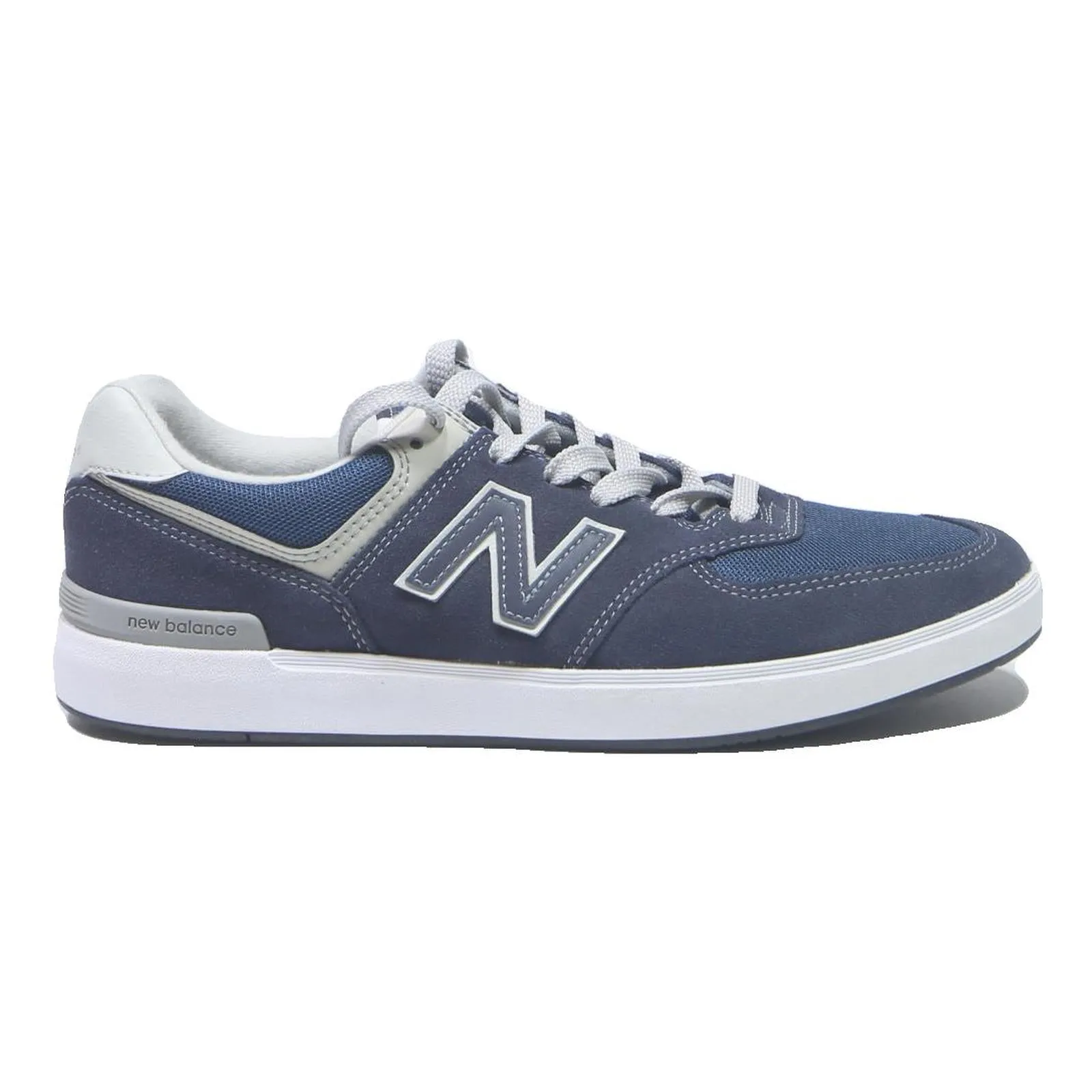 NEW BALANCE Classic Mens Low Top Trainers Blue Synthetic UK 7.5 Comfortable Fontanka Waffle Casual Shoes