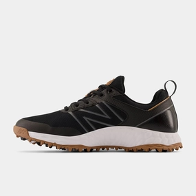 New Balance Mens Fresh Foam Contend Golf Shoe - BLACK GUM Wide Toe Box Shoes Golf
