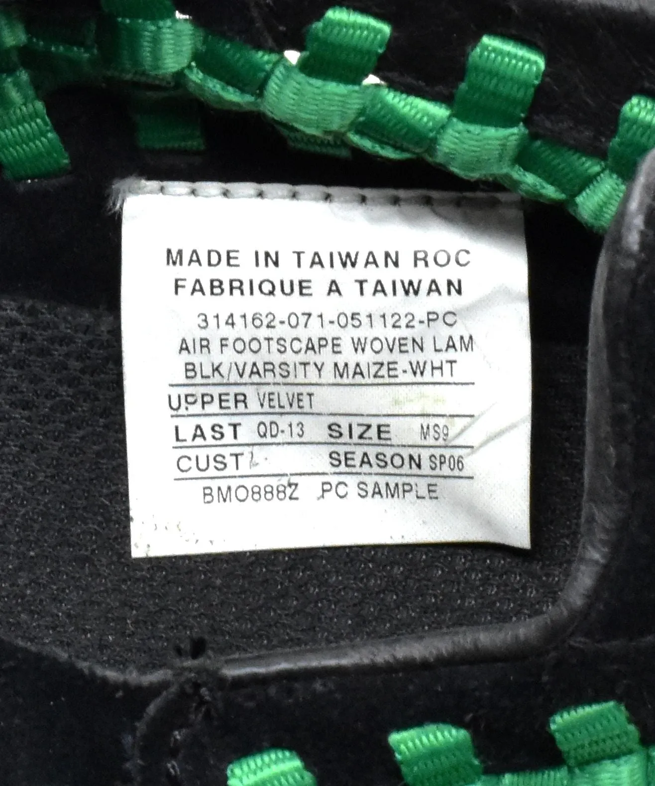 Nike Air Footscape Woven Chukka Brazil "Velvet" Sample Size 9 Buying Sneakers Online