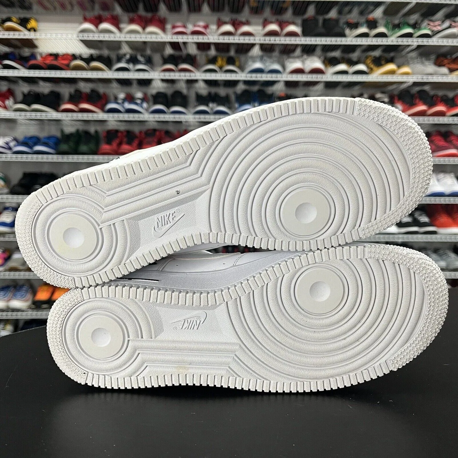 Bass Sneakers Nike Air Force 1 High Dual Air White Black CJ1385-100 Men's Size 9.5