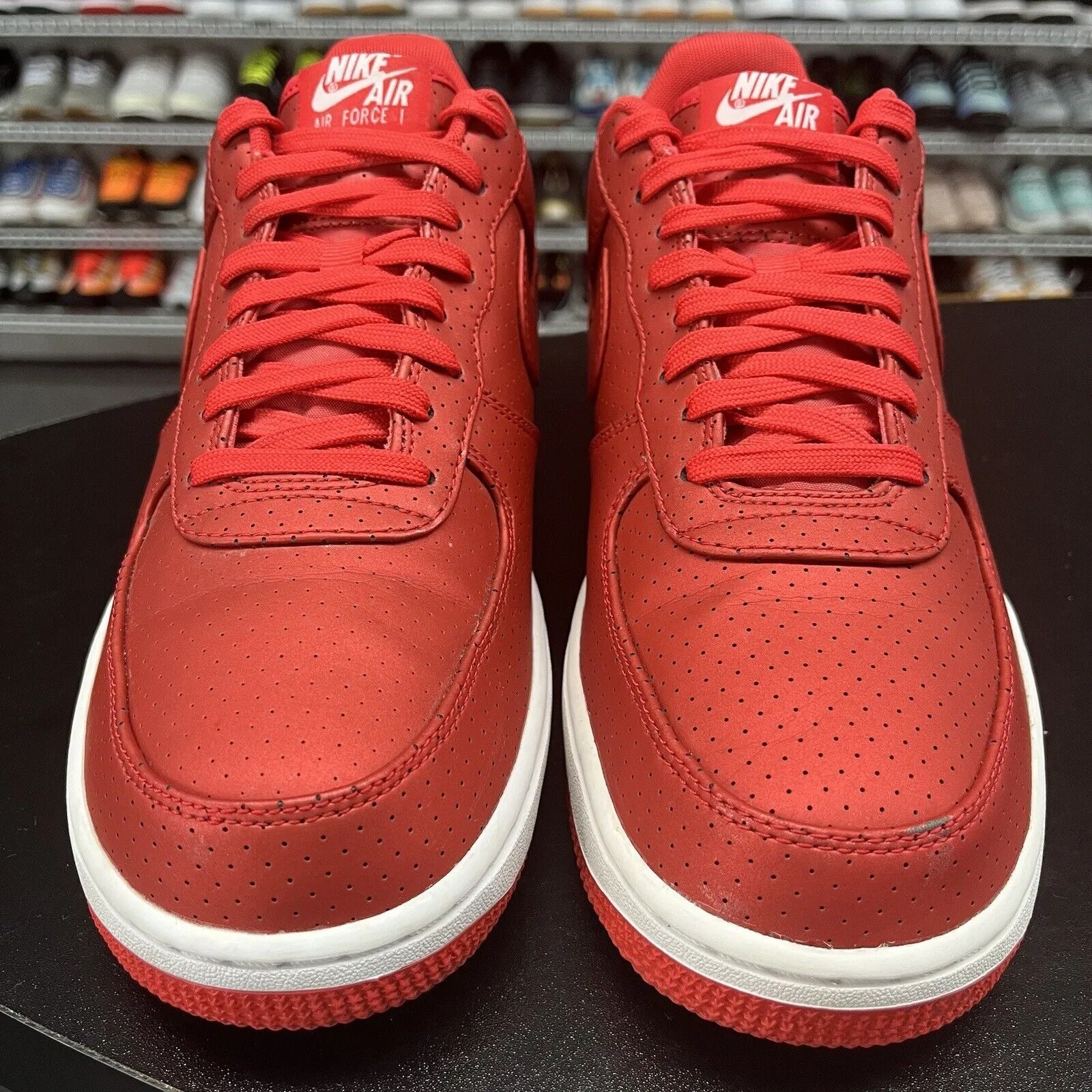 Sneakers Online For Sale Nike Air Force 1 Low '07 LV8 Action Red White 718152-607 Men's Size 10