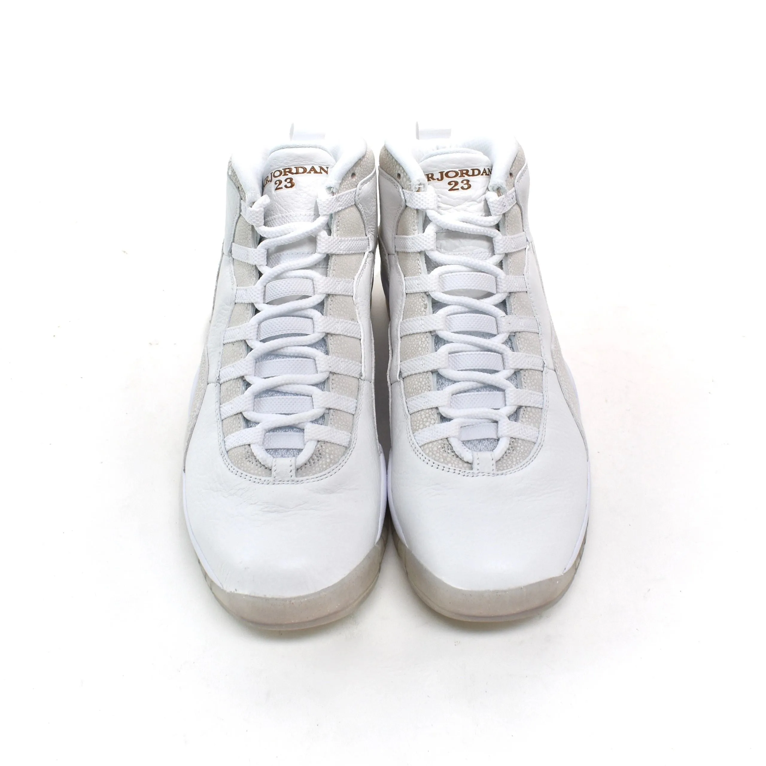 Slipon Sneakers Nike Air Jordan 10 X OVO Summit White Gold NEW Size 12