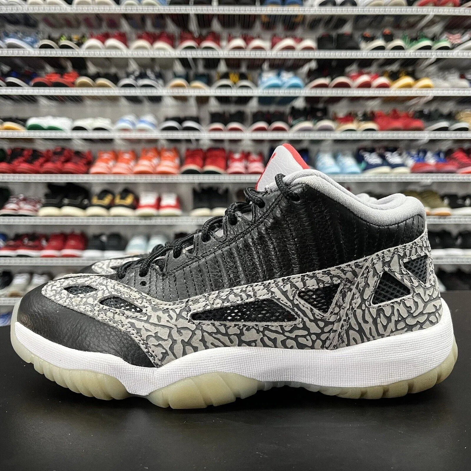 Nike Air Jordan 11 Retro Low IE Black Cement 919712-006 Men's Size 8 Cloudfoam Casual Shoes