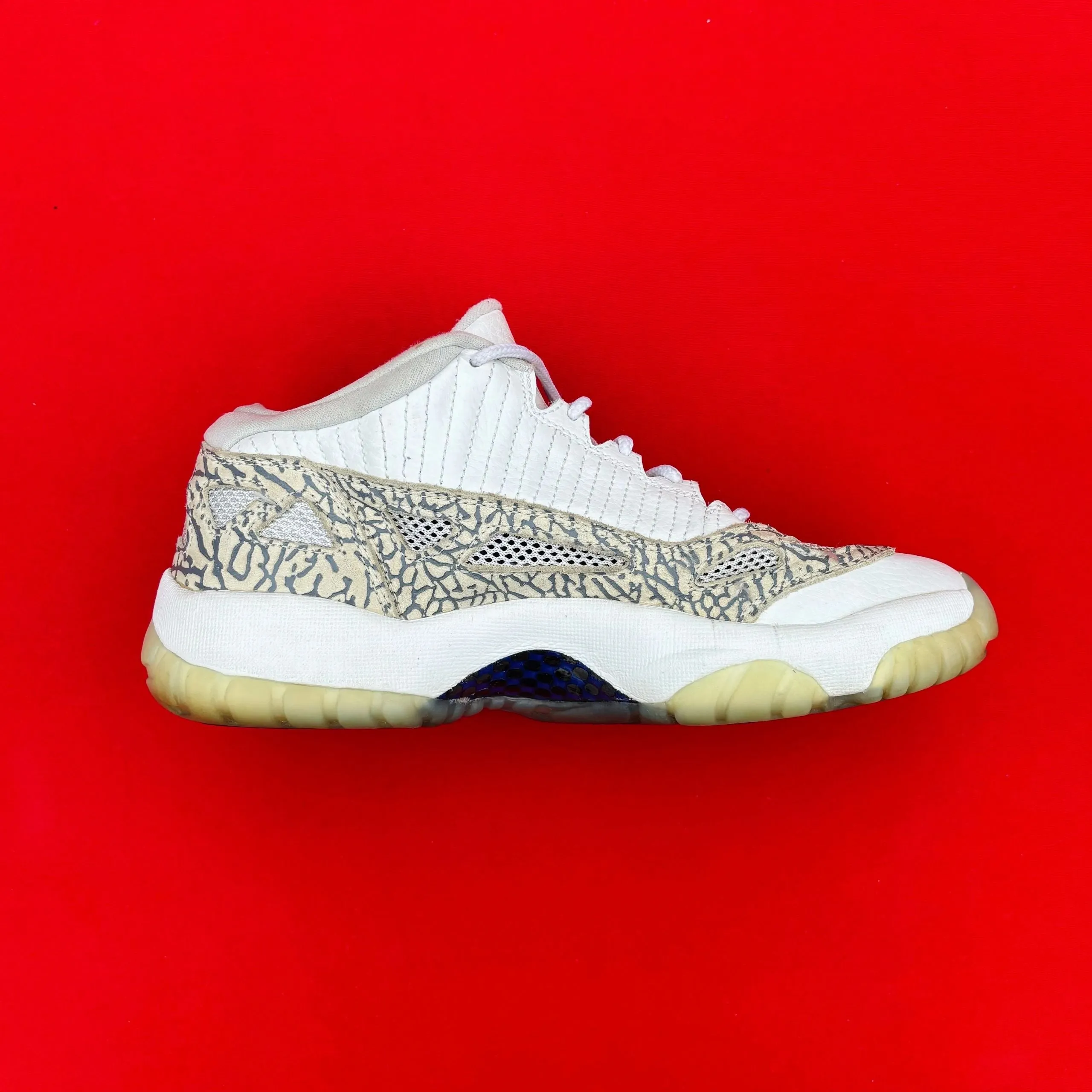 Nike Air Jordan 11 XI LOW IE Cobalt Sample Size 6.5Y French Sneakers