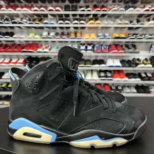 Nike Air Jordan 6 Retro UNC Black Blue 384664-006 Men's Size 10 Sneakers Platform
