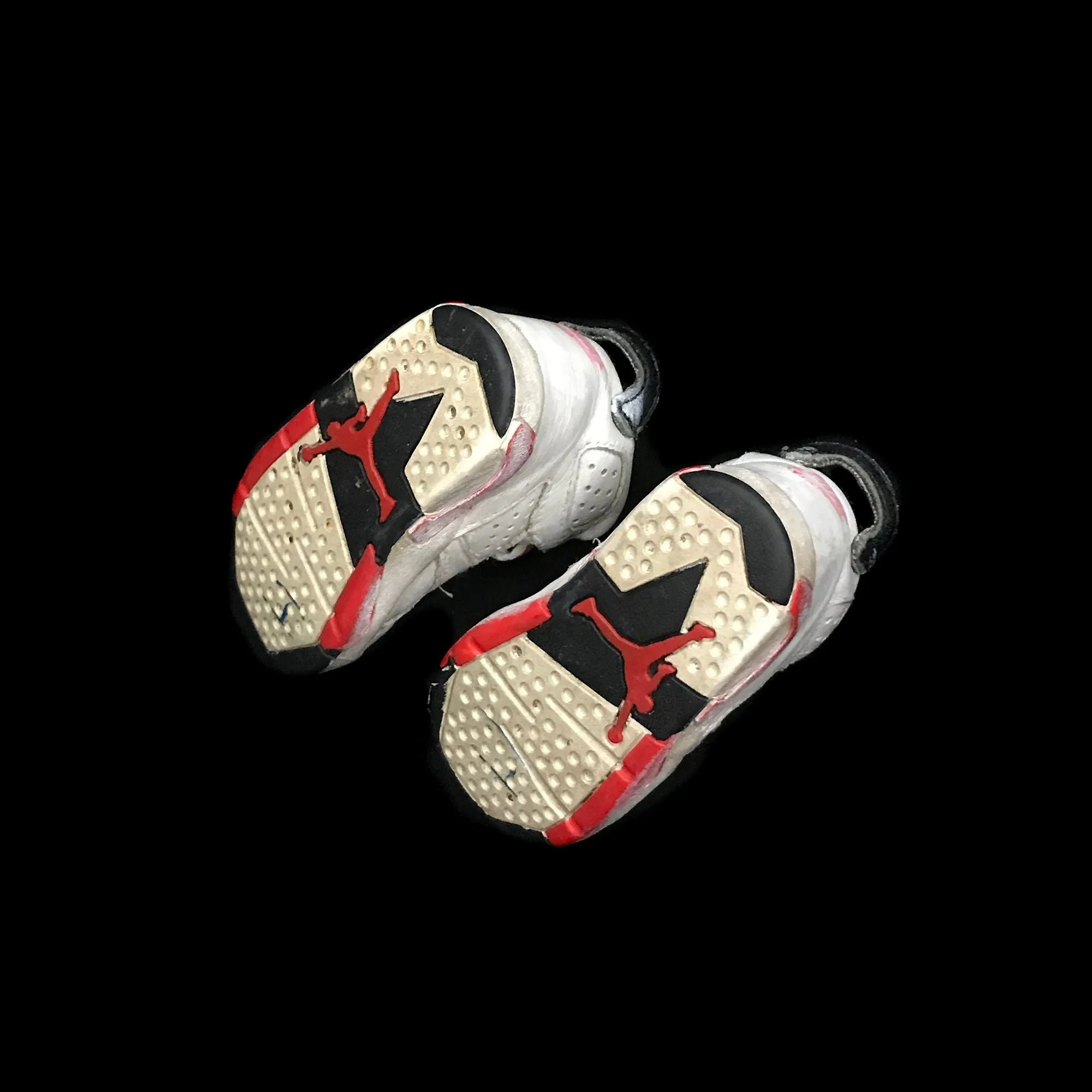 Open Toe Sneakers Nike Air Jordan 6 VI 1991 Original Infrared Baby Toddler Shoes