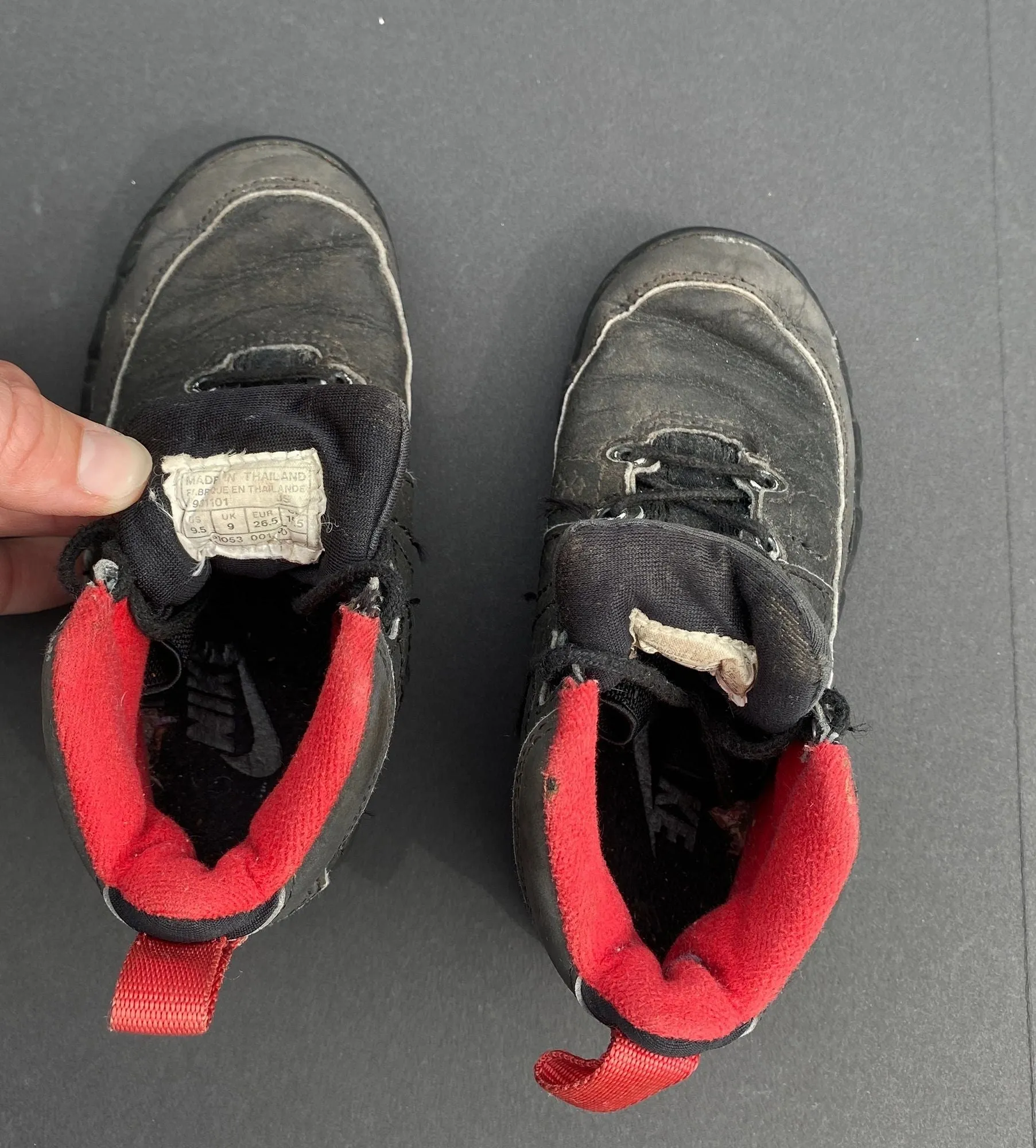 Nike Air Jordan 9 IX Original 1993 Baby Shoes Size 9.5 Trump Sells Assassination Sneakers