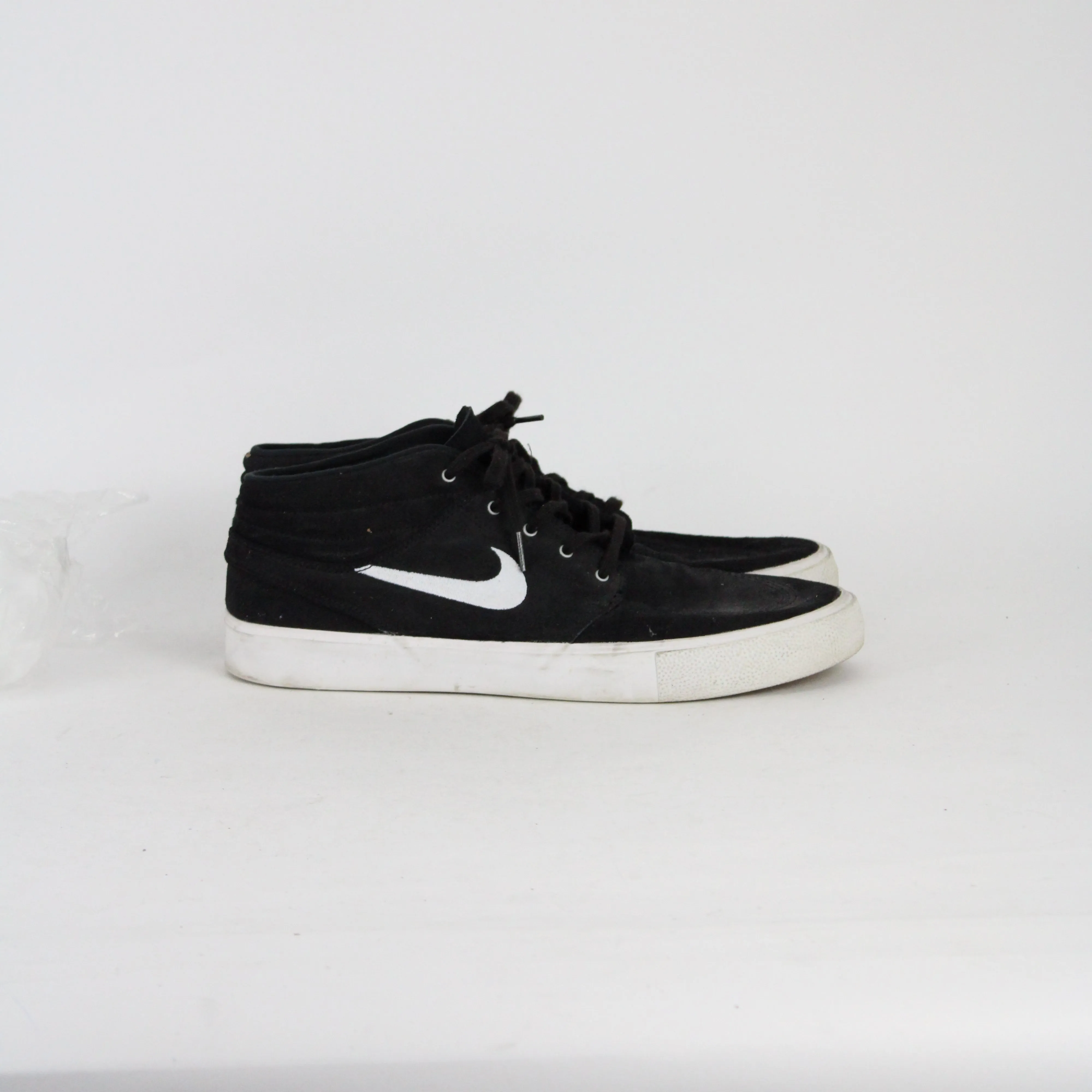 Loafer Skate Shoes Nike Black Suede Mid Top Sneakers