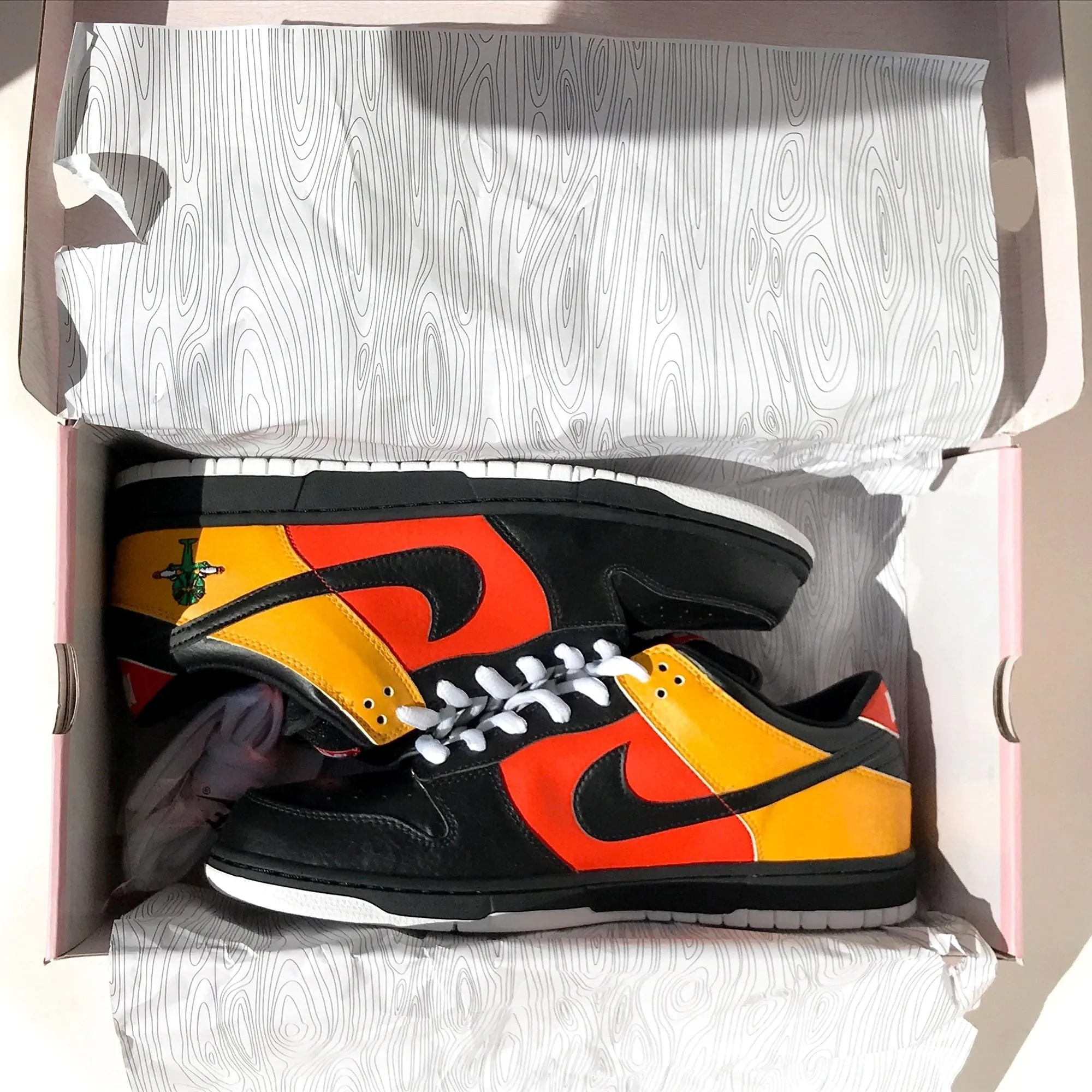 White Platform Sneakers Nike Dunk Roswell Raygun 2005 Shoes NEW in box Size 11.5