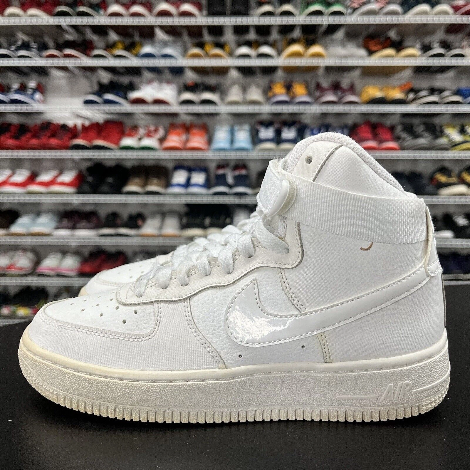 Nike Air Force 1 07 High Triple White GS Shoes 653998-100 Youth Size 4.5Y Best Nike Running Shoe
