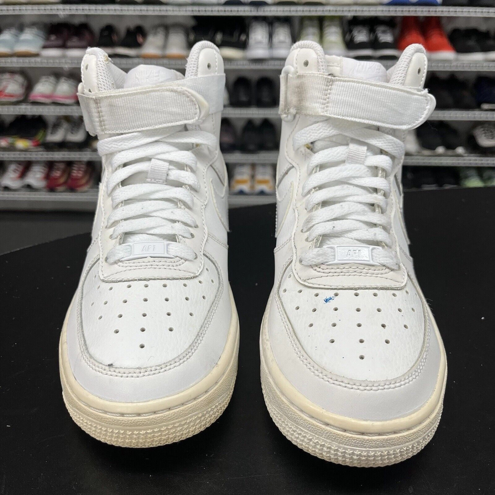 Nike Air Force 1 07 High Triple White GS Shoes 653998-100 Youth Size 4.5Y Nike Multi Track And Field Shoes