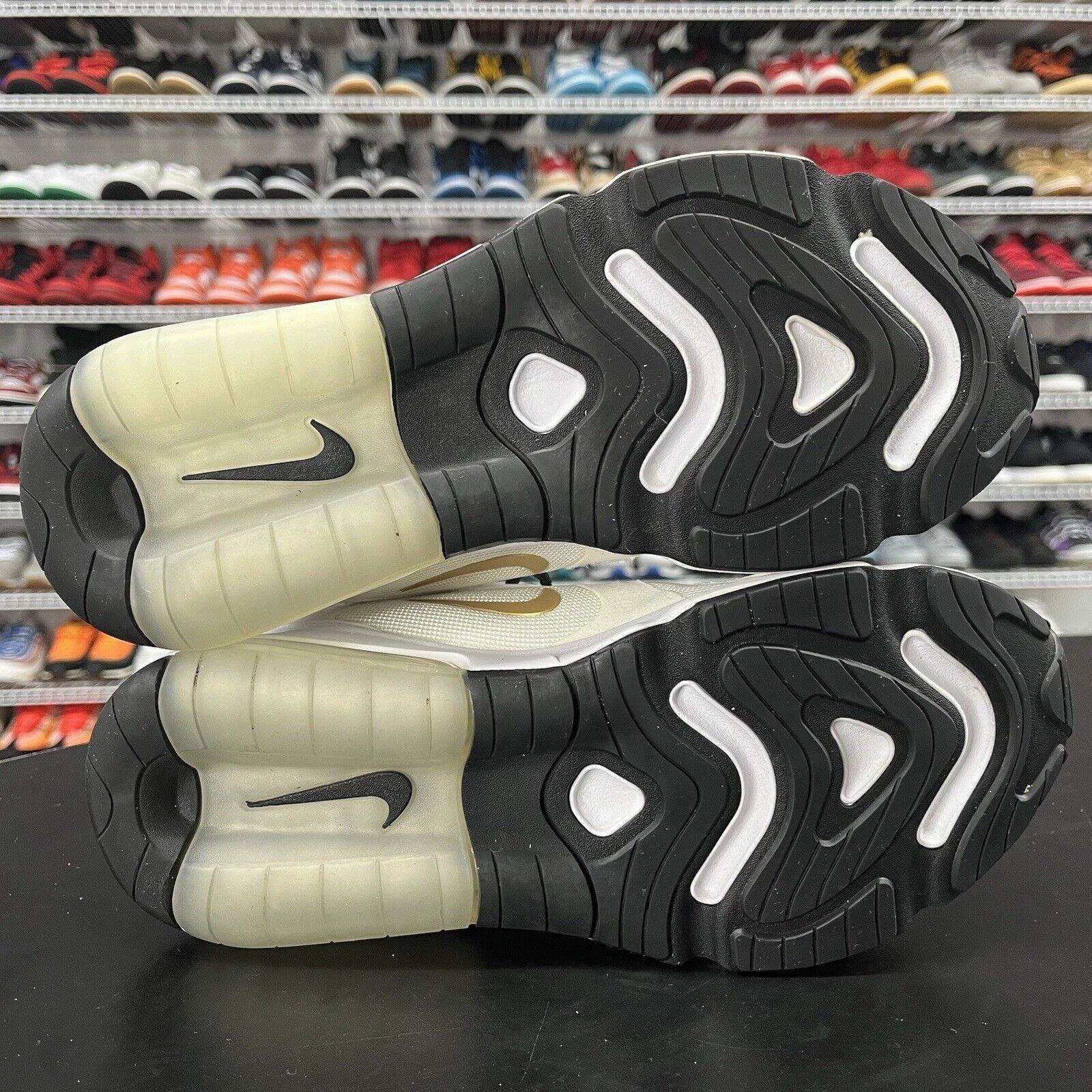 Nike Shoes Mags Nike Air Max 200 Metallic Gold Men's Sneakers White Shoes AQ2568-102 Size 8