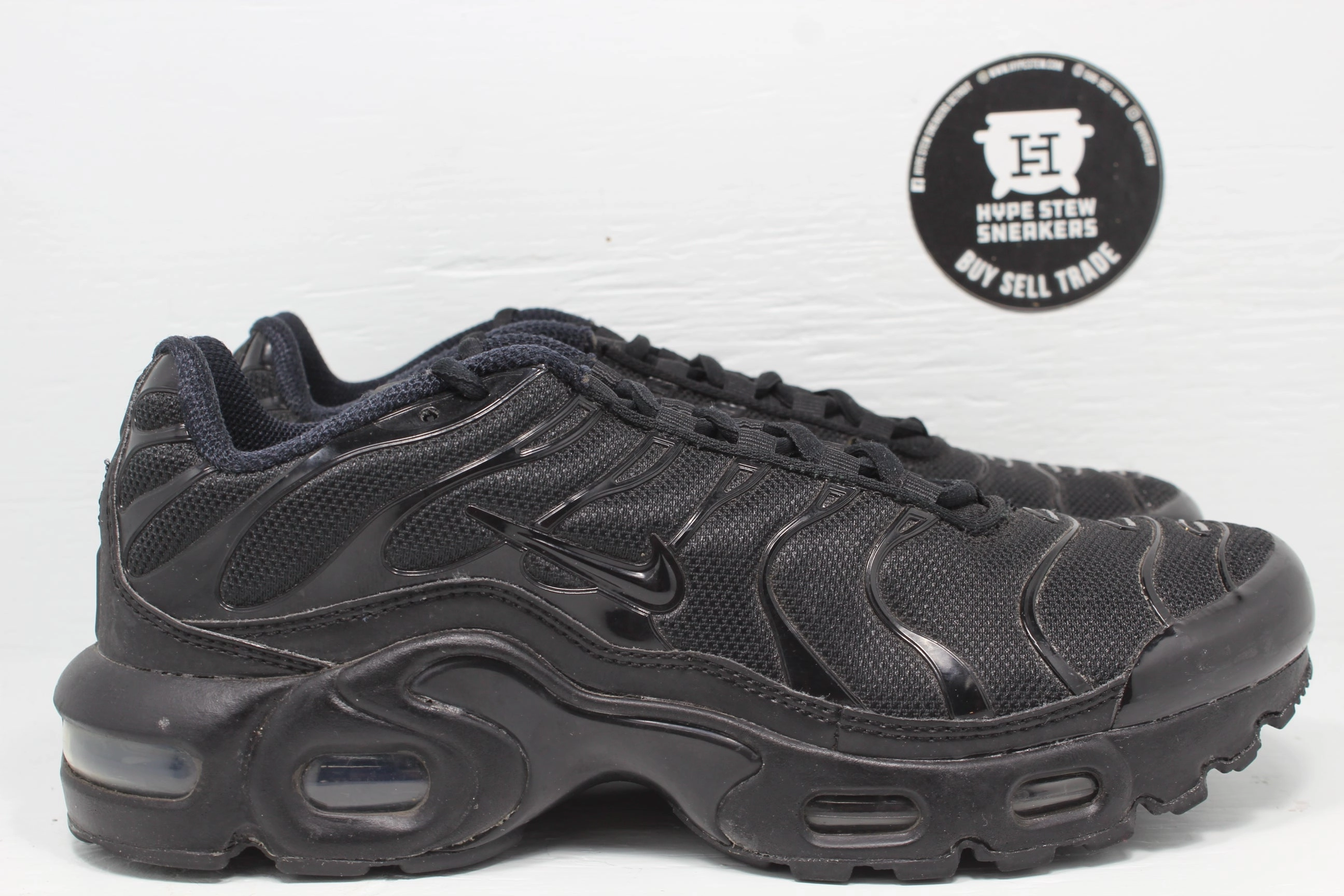 Nike Shoes Mercurial Vapor Nike Air Max Plus Triple Black (GS) No Insoles