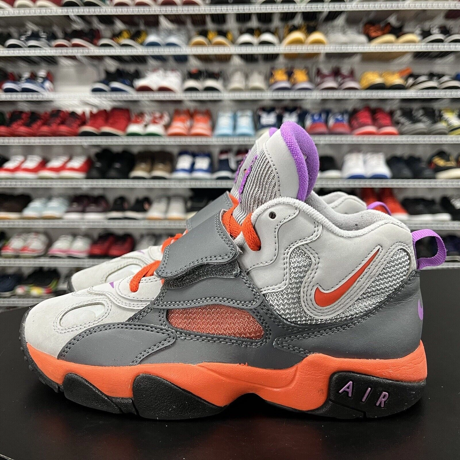 Nike Waterproof Golf Shoes Nike Air Max Speed Turf Purple Orange Gray 535735-085 Youth Size 5.5Y