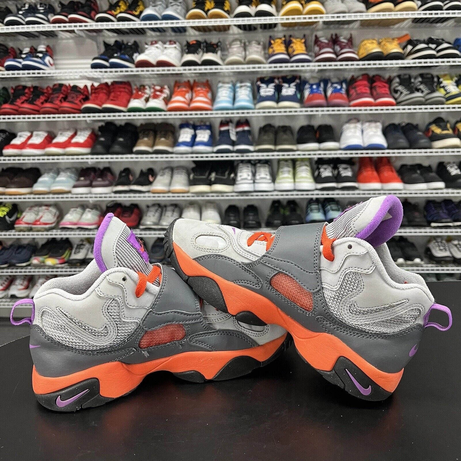 Nike Air Max Speed Turf Purple Orange Gray 535735-085 Youth Size 5.5Y Build Your Own Nike Shoe