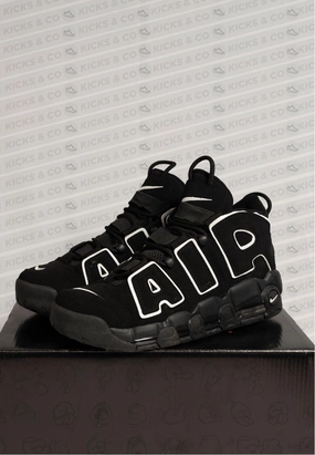 Nike Air More Uptempo Black White Seattle Seahawks Nike Shoes
