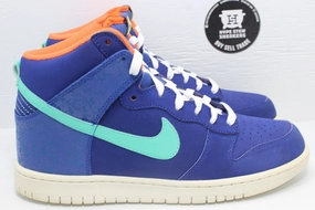 Nike Slip-on Shoes No Laces Nike Dunk High Deep Royal Blue Crystal Mint