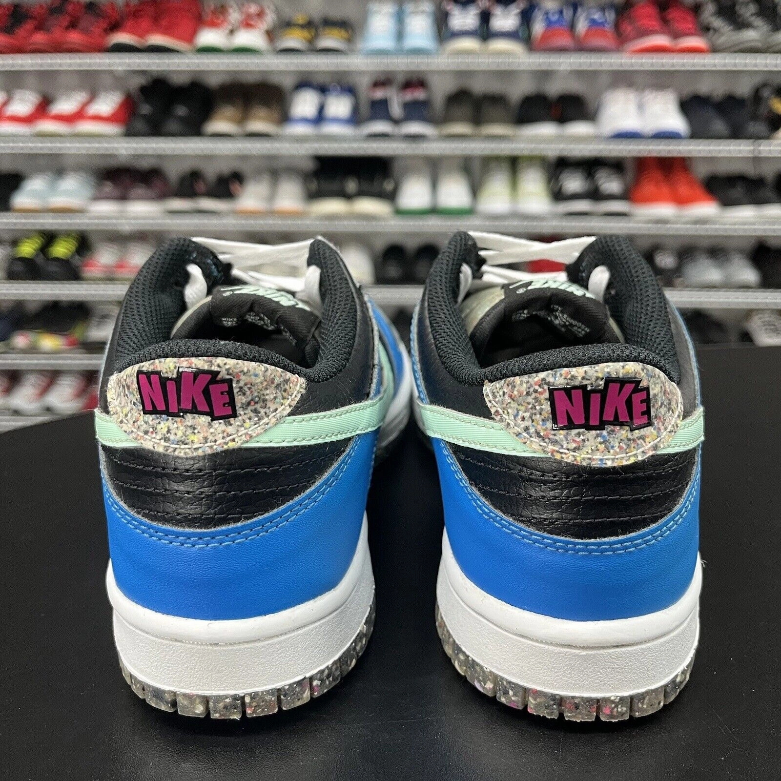 Nike Dunk Low Crater Blue Black GS DR0165-001 Youth Size 7Y No Insoles Childrens Nike Shoes
