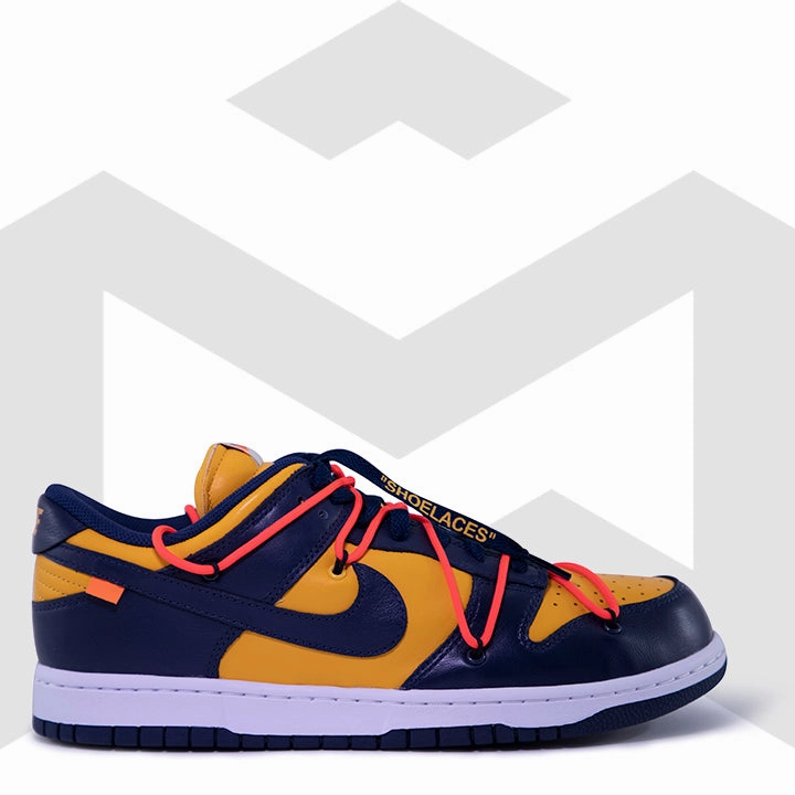 Nike Dunk Low Off-White University Gold Midnight Navy Sneakers Nike Shoes