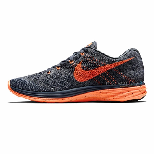 Nike Football Shoes Nike Flyknit Lunar 3 Classic Charcoal Orange