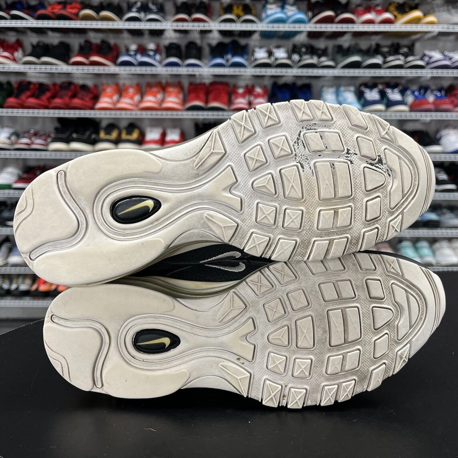 Air Nike Running Shoes Nike Men's Air Max 97 Black White Athletic Running Shoes 921826-001 Size 9.5