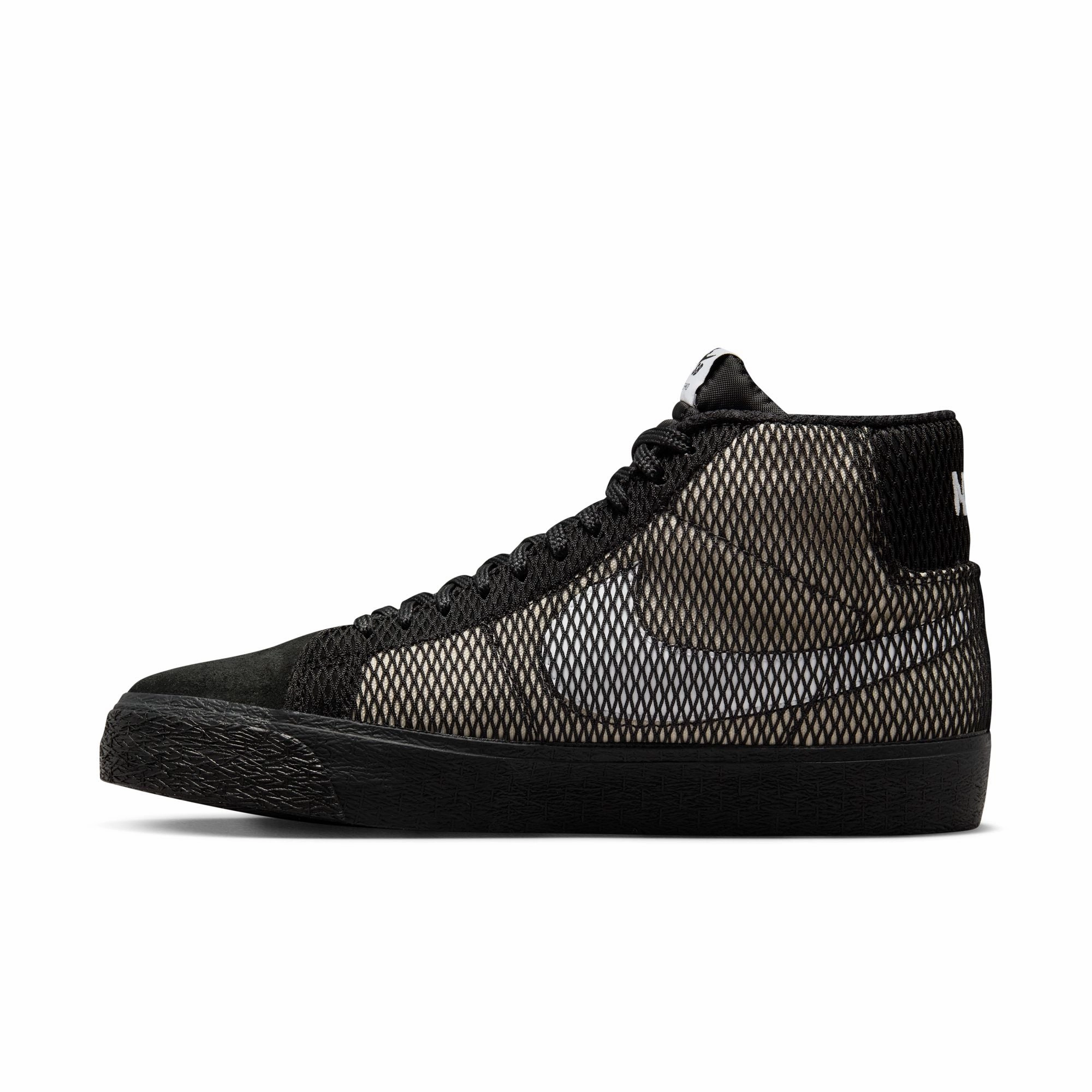 Nike SB Blazer Mid Premium Shoes - White/Black-White-Black Nike Lebron Xxii Basketball Shoes