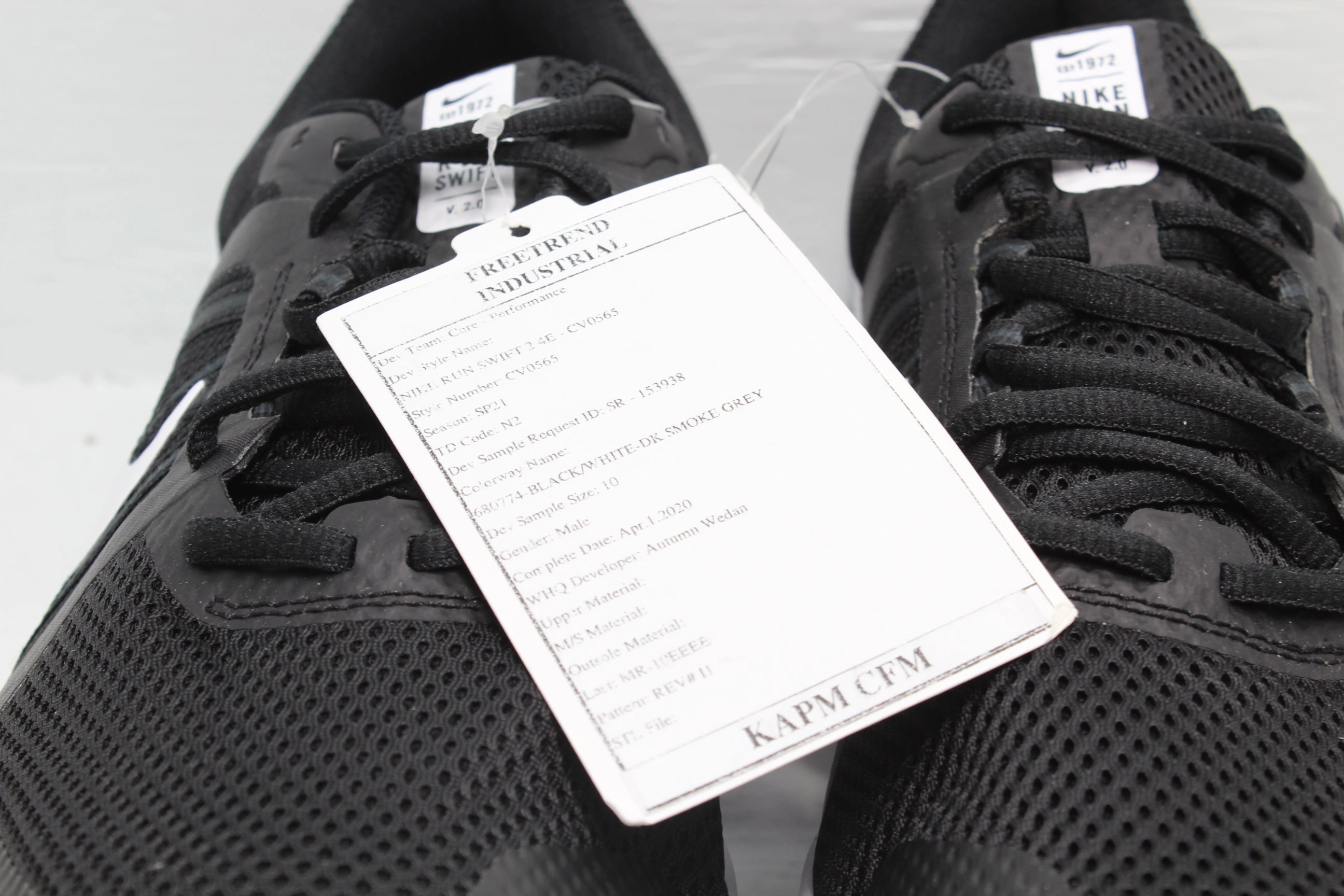 University Of Arizona Nike Shoes Nike Run Swift 2 4E Black Sample