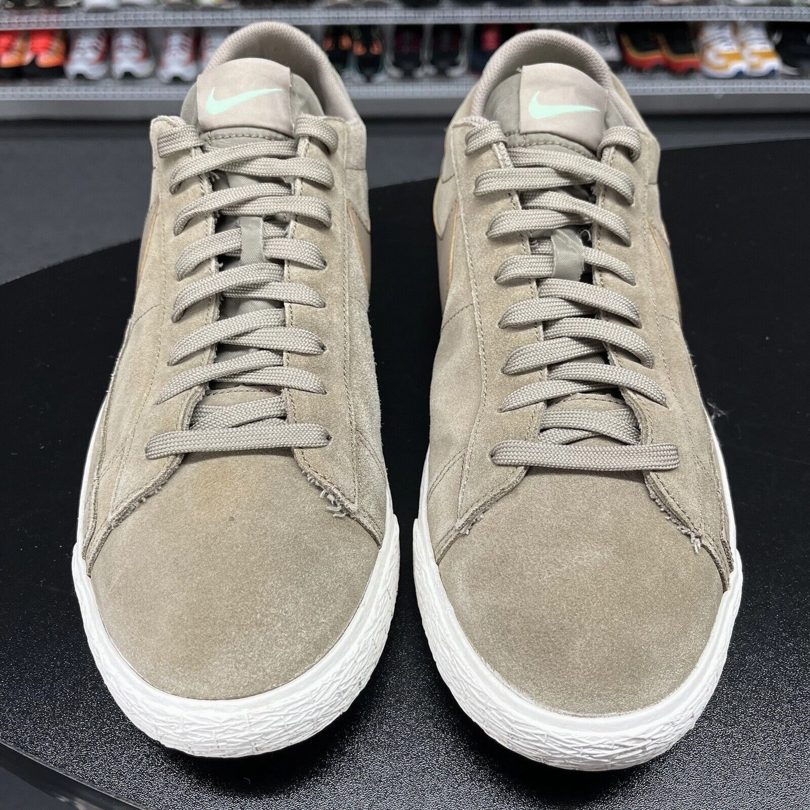 Nike Men's Blazer Low Khaki Fresh Mint 371760-208 Size 12 Nike Air Max Nuaxis Shoes