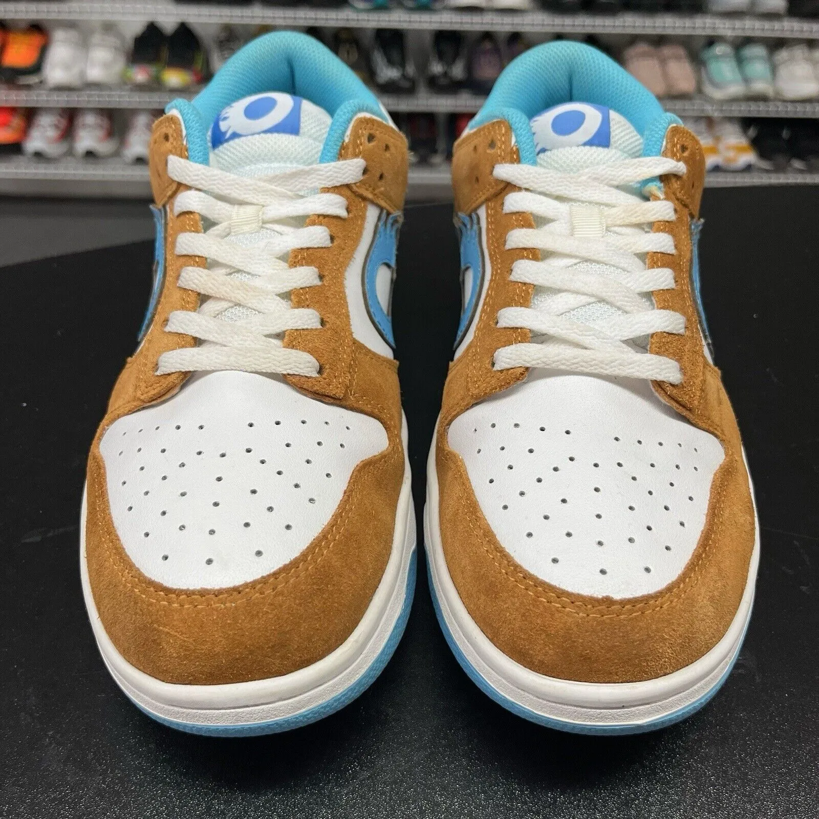 Octane Low Flammable Blue Brown Sneaker 248313 OCT men's Size 12 Sneakers For High Arches