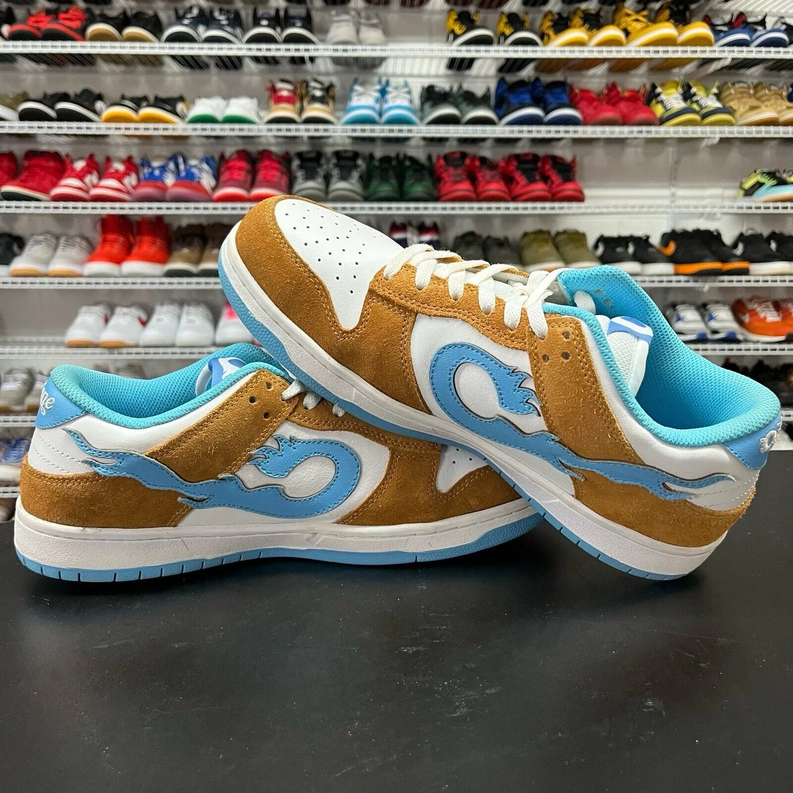 Best Sneakers Gym Octane Low Flammable Blue Brown Sneaker 248313 OCT men's Size 12