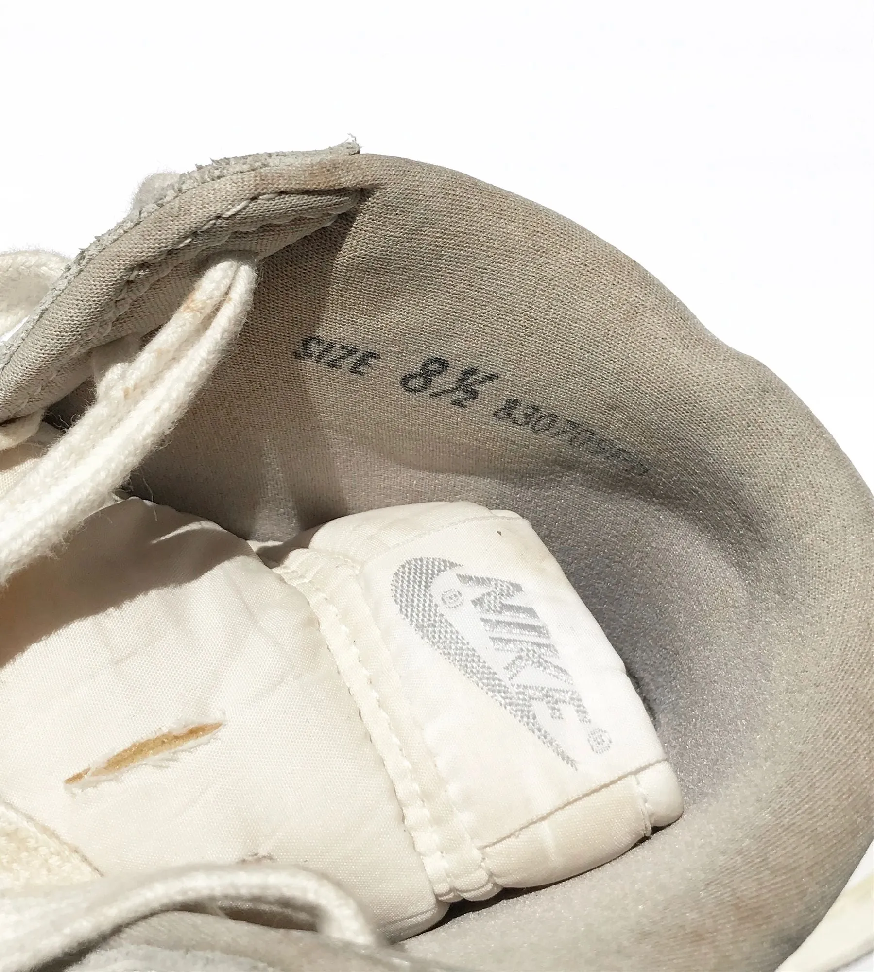 Nike Sky Force Hi 1985 OG Basketball Natural Gray Size 8.5 All White Nursing Sneakers