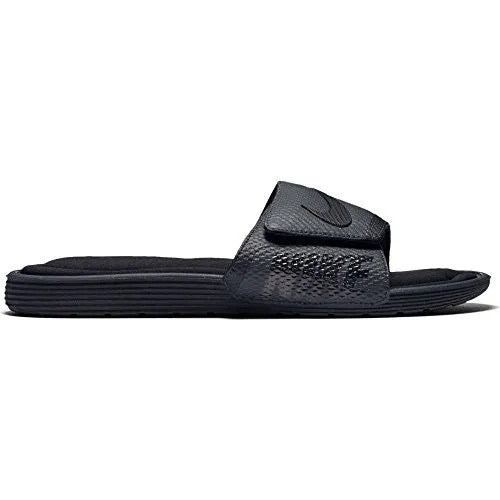 Nike Men's Solarsoft Comfort Slide Sandal, black/anthracite, 11 M US Badminton Shoes For Heavy Players