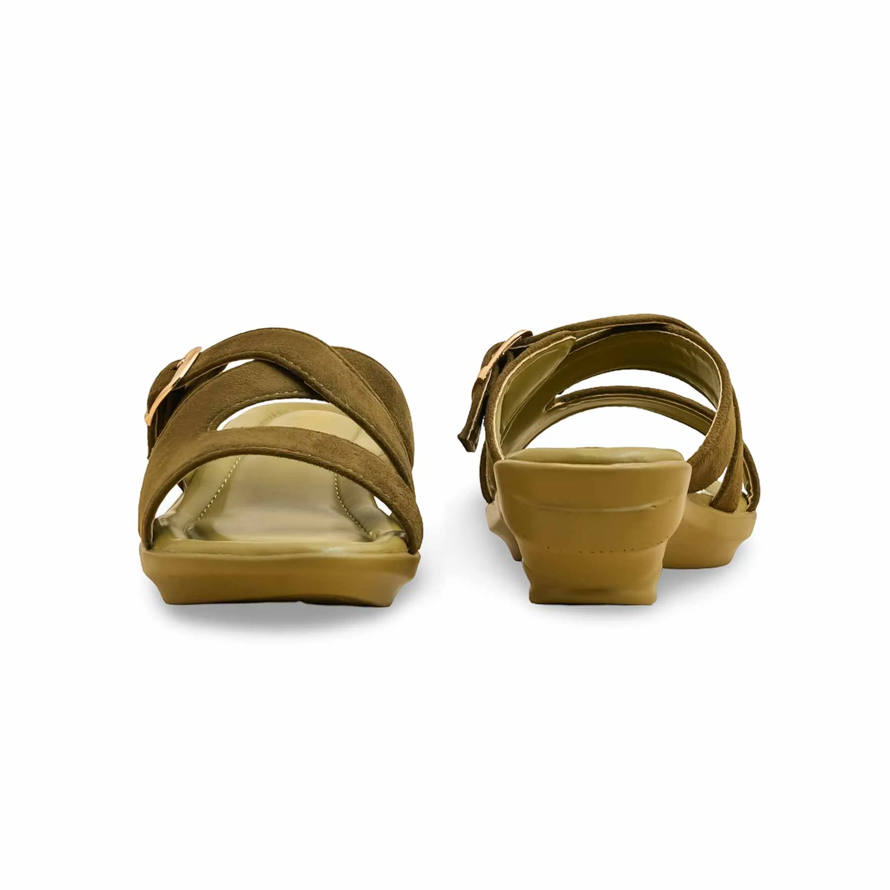 Oak Leaf Hydrangea Ruby Slippers Olive Formal Slipper For Women PU0578