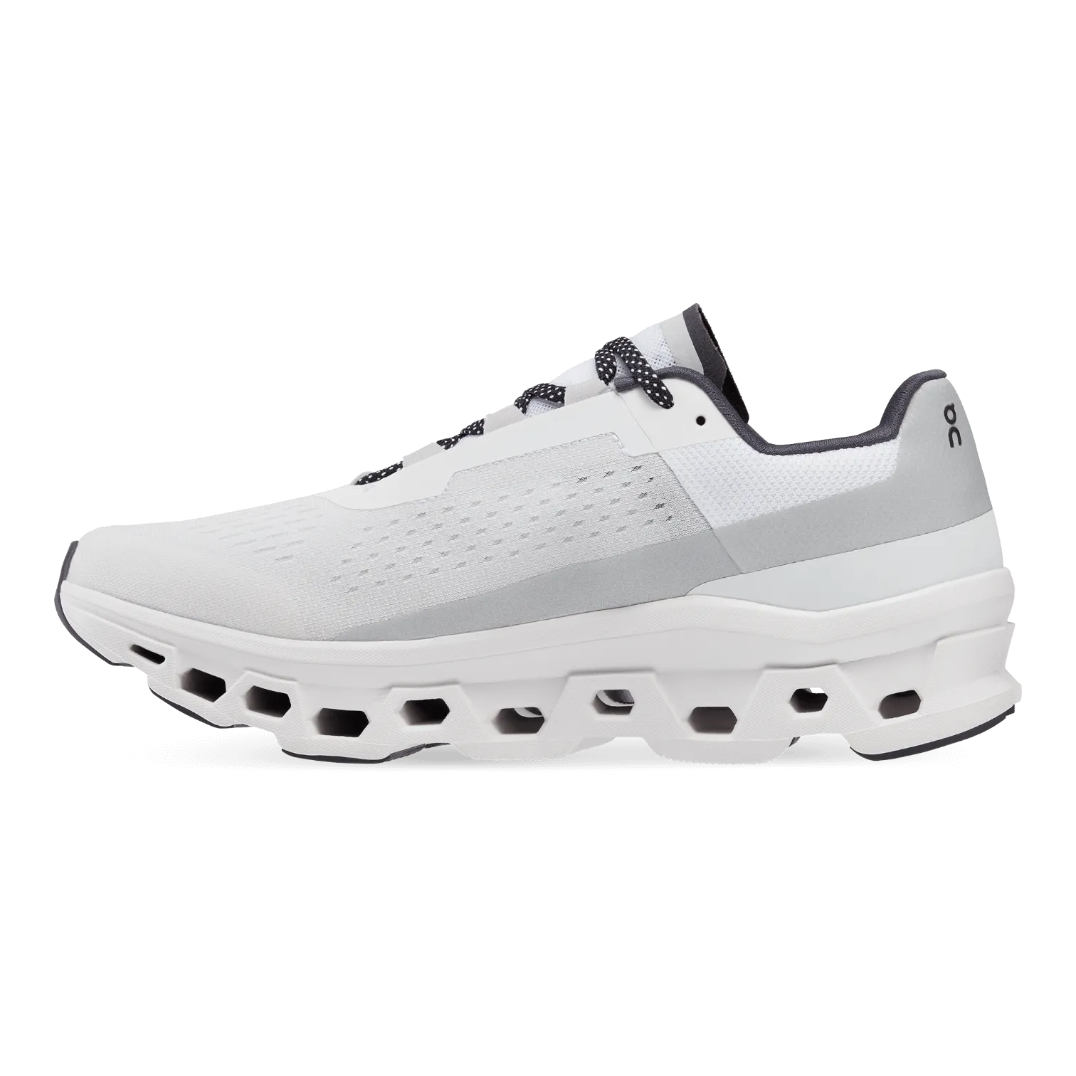Wide Fit Trail Running Shoes On Cloudmonster All White 61.98434