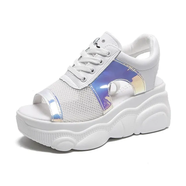 Open Toe Sandals Clear High Heel Sandals