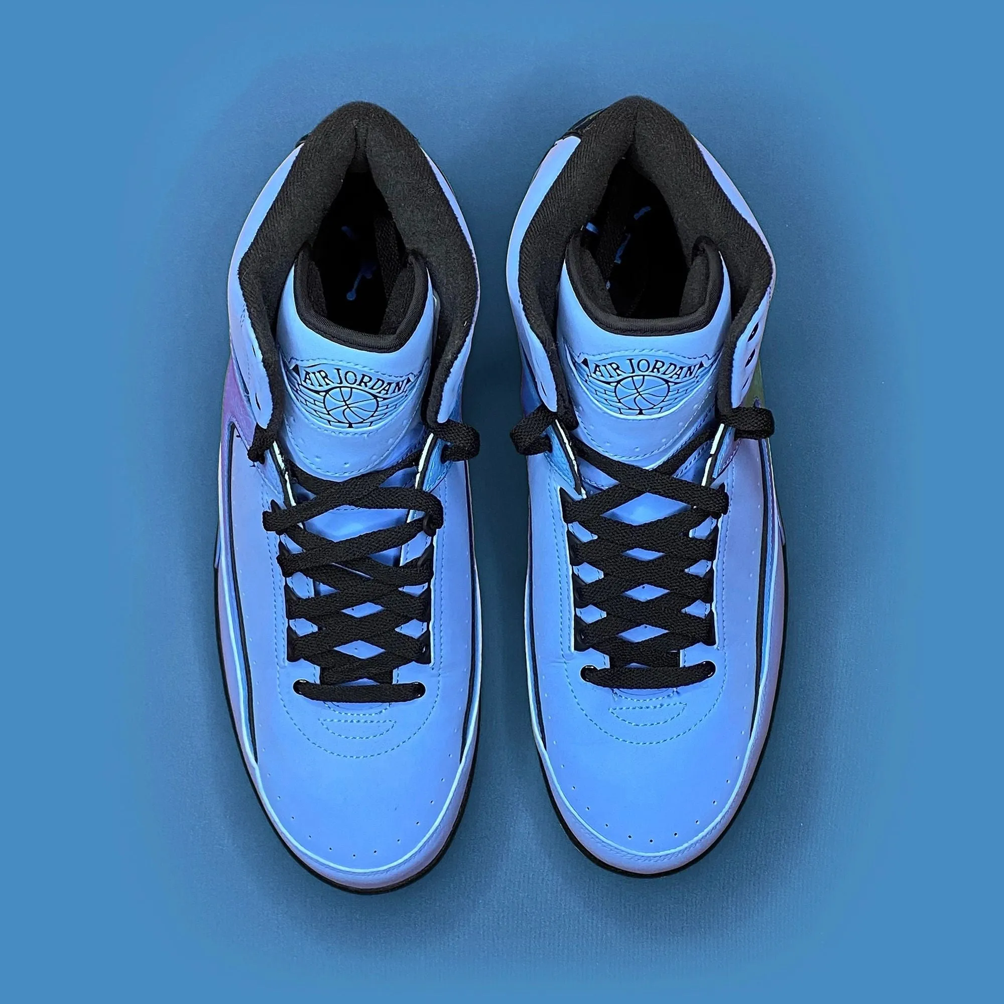 Skechers Platform Sneakers Nike Air Jordan 2 QF Custom "Wings" Label UNC