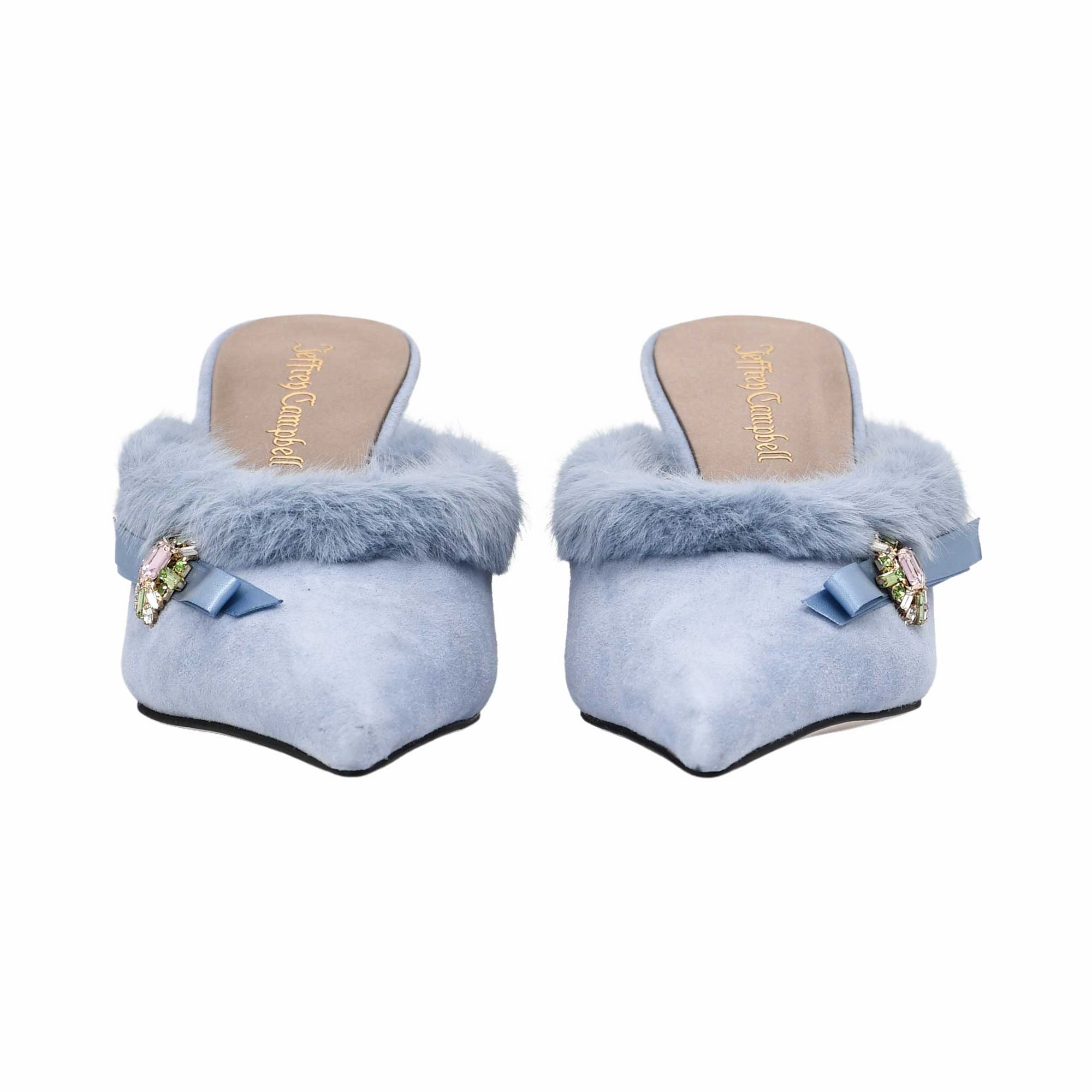 Jeffrey Campbell Women's Sky Beige Blue Combo Heel Shoe Oxford Shoes With Jeans