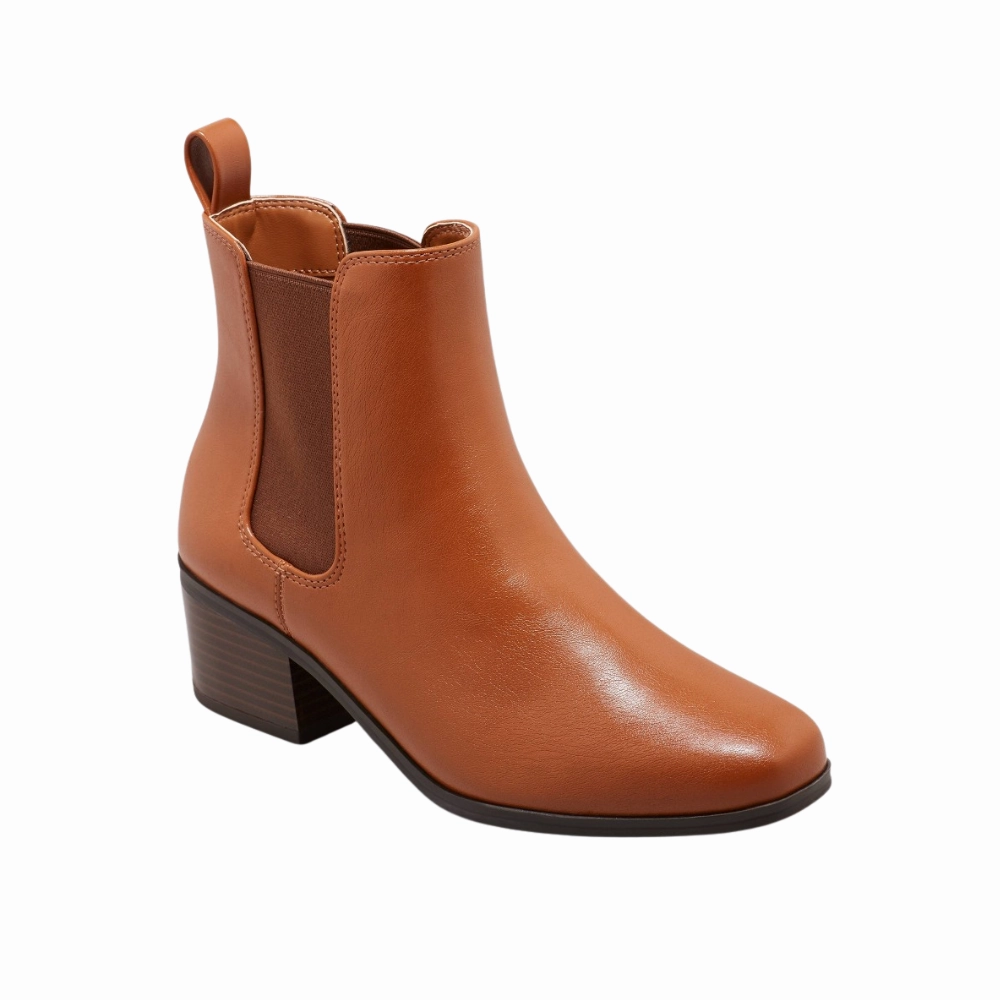 A New Day Womens Ellie Chelsea Boots  Brown (096-10-6272) Patricia Nash Parma Heeled Oxfords