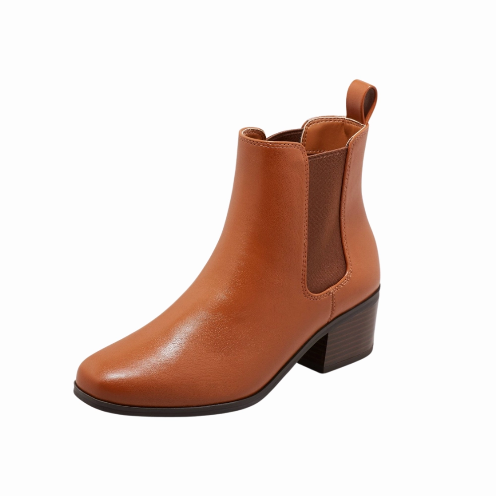 A New Day Womens Ellie Chelsea Boots  Brown (096-10-6272) Stratton Shroud Oxfords